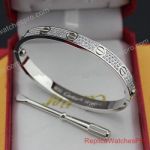 AAA Replica Cartier Love Bracelet with Diamonds and Screwdriver Stainless Steel